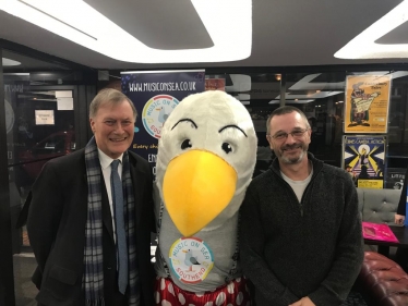 Sir David attends Southend Makes Music 